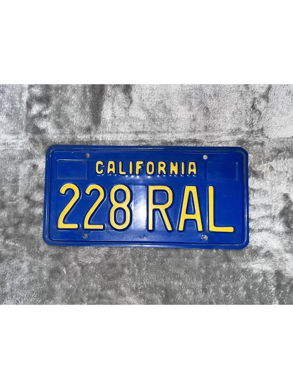 RARE California License Plate VintagBlue Plate 1988 Decor Collection Man Cave